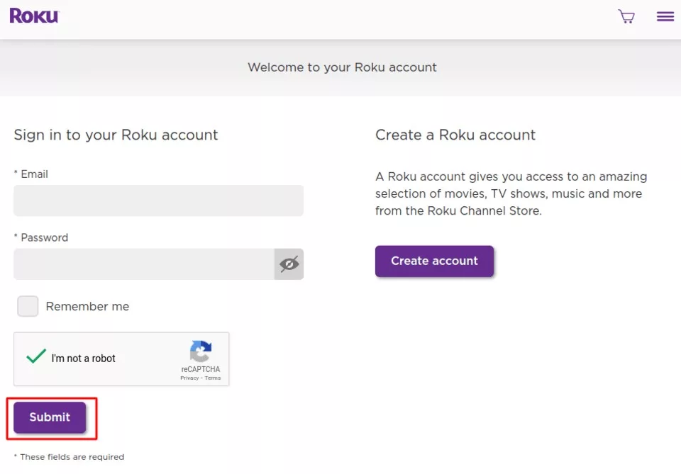 Installation IPTV sur Roku - Activer les Options Connexion Roku
