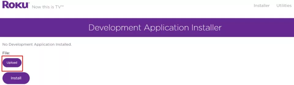 Installation IPTV sur Roku - Activer les Options Téléversement