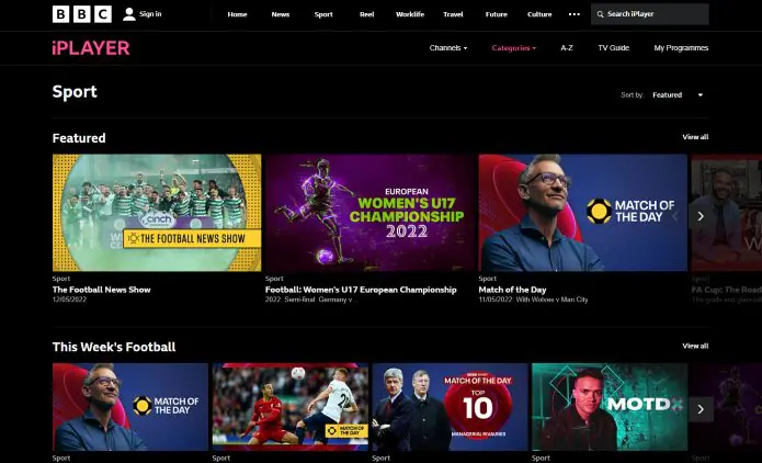 Les 17 Meilleurs Sites de Streaming Sport Gratuits 2025 ( Sans Pub ) - BBC iPlayer