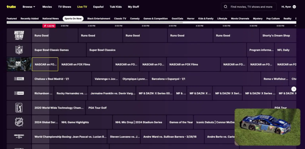 Les 17 Meilleurs Sites de Streaming Sport Gratuits 2025 ( Sans Pub ) - Tubi
