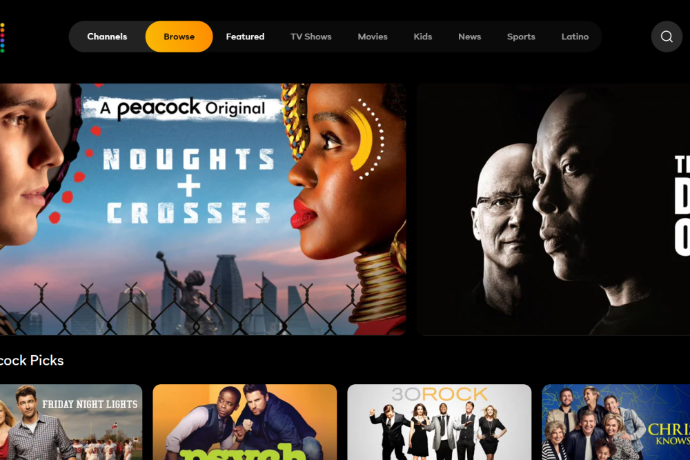 Meilleurs sites de streaming TV en direct - Peacock TV