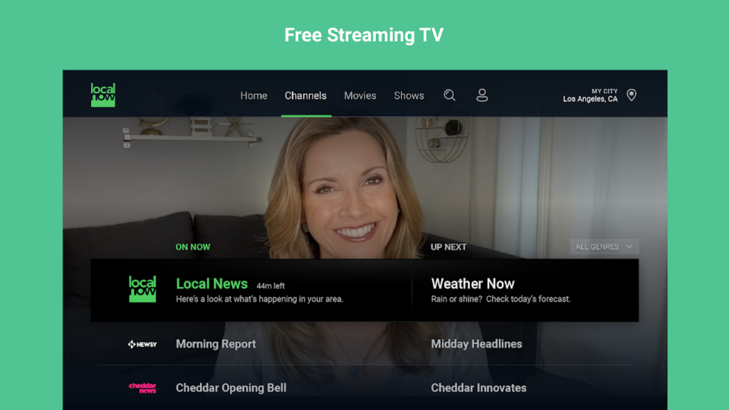 Meilleurs sites de streaming TV en direct - Local Now