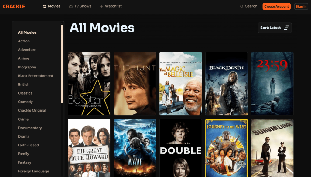 Les +53 Meilleures Applications pour Firestick : Films, Séries, Sports et Anime en 2025 - Crackle