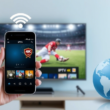Interface IPTV Smarters Pro Android avec chaînes internationales en 4K, connexion Wi-Fi et smart TV, symbolisant un guide complet pour 2025.